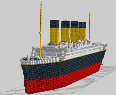 Lego Rms Titanic 7ft Model Hagerman S Ships