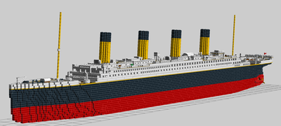 Lego Rms Titanic 7ft Model Hagerman S Ships